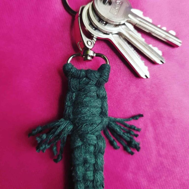 green key lanyard makrama toristale