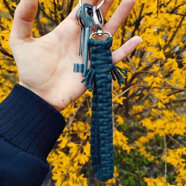 green key lanyard makrama toristale