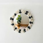 orbis lustro textile mirror ivory slate toristale